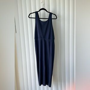 Athleta Navy Sleeveless Midi Dress